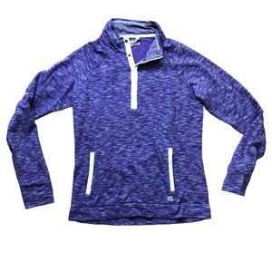 Avalanche Women's Purple‎ Quarter Snap Long Sleeve Pullover Size M Running